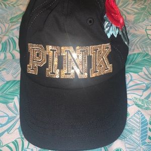Victoria Secret Pink Rose Bling Hat